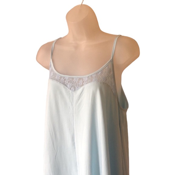 Ekouaer Baby doll nightie SZ L powder blue NWT lace Pajamas feminine Luxury nice - Picture 8 of 10